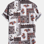 Paisley Patchwork Print Button Up Shirt