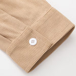 Plaid Corduroy Patchwork Button Up Shirt