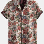 Floral Jacquard Cuban Shirt