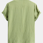 Striped Jacquard Button Up Shirt