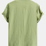 Striped Jacquard Button Up Shirt
