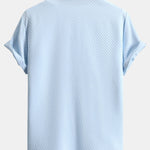 Checkerboard Jacquard Button Up Shirt