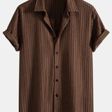 Stripe Jacquard Button Up Shirt