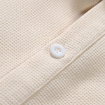 Waffle Polo Collar Shirt