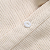 Waffle Polo Collar Shirt