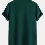 Waffle Polo Collar Shirt with Pocket
