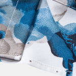 Ink Floral Print Button Up Shirt