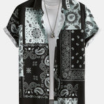 Paisley Patchwork Print Shirt & Swim Shorts Set
