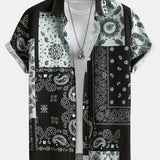 Paisley Patchwork Print Shirt & Swim Shorts Set