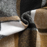 Relax Fit Corduroy Plaid Hooded Shirt
