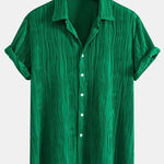 Wave Textured Button Up Shirt