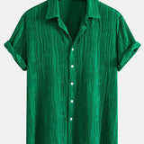 Wave Textured Button Up Shirt