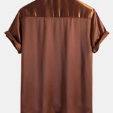 Satin Button Up Shirt
