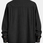 Corduroy Stand Collar Shirt