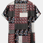 Paisley Floral Patchwork Print Shirt