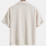 Short Sleeve Corduroy Boxy Shirt & Corduroy Shorts Set