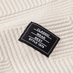 Geometric Striped Sweatshirt & Drawstring Corduroy Cargo Jogger Pants Set