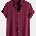 Stand Collar Shirts #This Item Will Shrink After Washing, So We