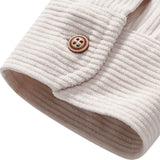 Long Sleeve Polo Neck Corduroy Shirt