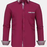 Plaid Panel Button Up Shirt
