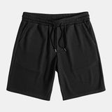 Muscle Fit Ribbed Stand Collar Shirt & Shorts Set