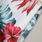 Tropical Floral Print Shirt & Swim Shorts Set