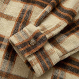 Relax Fit Heavy Weight Flannel Plaid Hooded Shirt