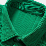 Wave Textured Shirt & Shorts Set