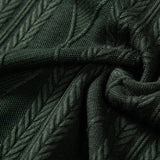 Knitted Geometric Rhombus Jacquard Cuban Shirt