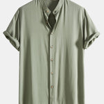 Viscose Stand Collar Shirt