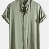 Viscose Stand Collar Shirt