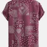 Paisley Print Button Up Shirt
