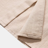 Linen Cotton Blend Stand Collar Shirt
