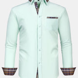 Plaid Panel Button Up Shirt