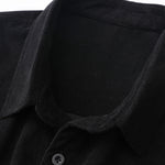 Plaid Corduroy Panel Shirt