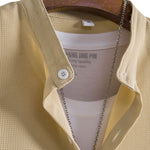 Waffle Stand Collar Shirt
