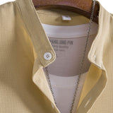 Waffle Stand Collar Shirt