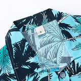 Tropical Print Shirt & Tropical Print Swim Shorts Set