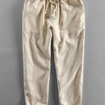 Linen Short Sleeve Shirt & Linen Cotton Blend Cropped Pants Set