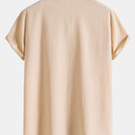 Crinkled Concealed Fly Shirt
