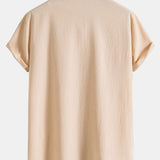 Crinkled Concealed Fly Shirt
