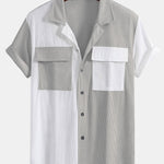 Two Tone Cuban Corduroy Shirt