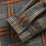 Relax Fit Heavy Weight Flannel Plaid Hooded Shirt