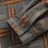 Relax Fit Heavy Weight Flannel Plaid Hooded Shirt