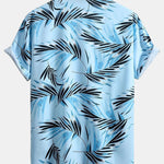 Leaf Print Button Up Shirt