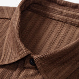 Stripe Jacquard Button Up Shirt