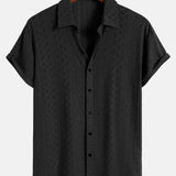 Jacquard Textured Button Up Shirt