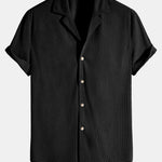 Short Sleeve Corduroy Revere Shirt