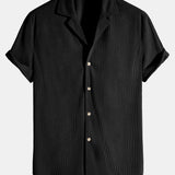 Short Sleeve Corduroy Revere Shirt