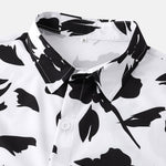 Floral Print Shirt & Swim Shorts Set
